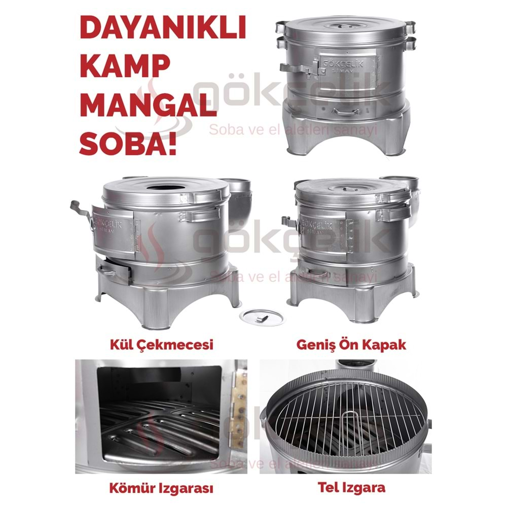 GÖKÇELİK MANGAL SOBA KAMP SOBASI