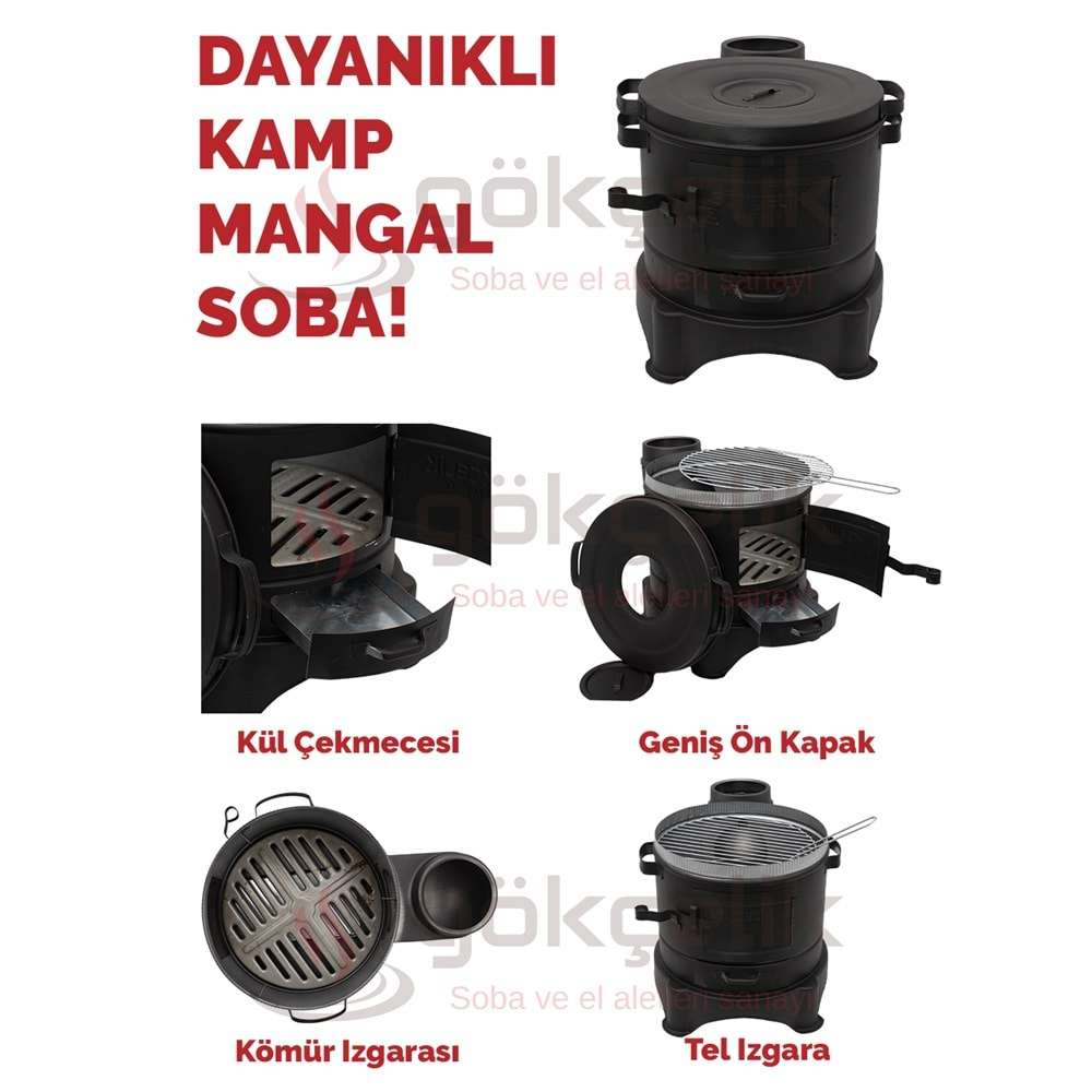 GÖKÇELİK YANMAZ BOYALI KAMP - MANGAL SOBA